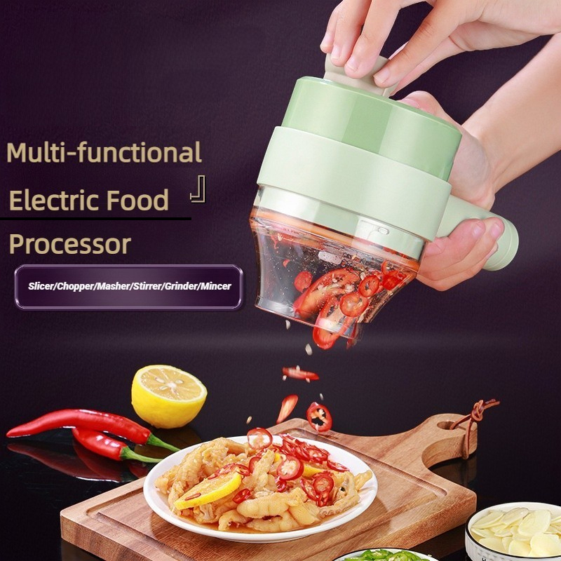 Gaming Kitchen Accessories - Robot culinaire électrique sans fil, coupe-légumes,