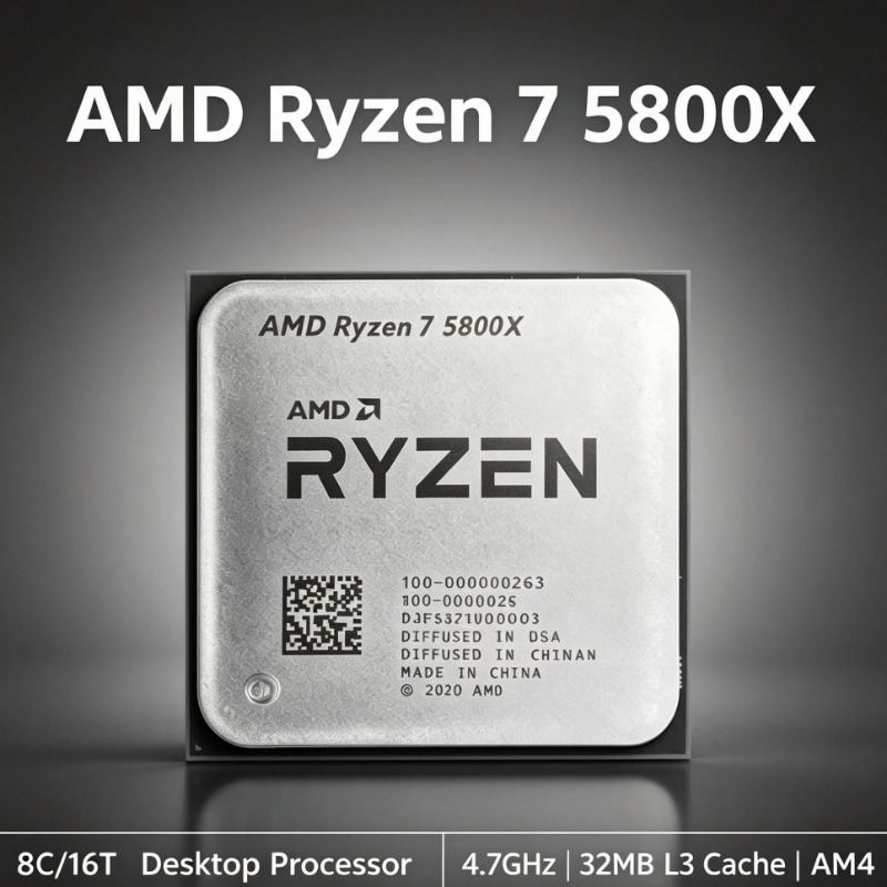 Amd Cpu Ryzen 7 - AMD Ryzen 7 5800X pour cartes