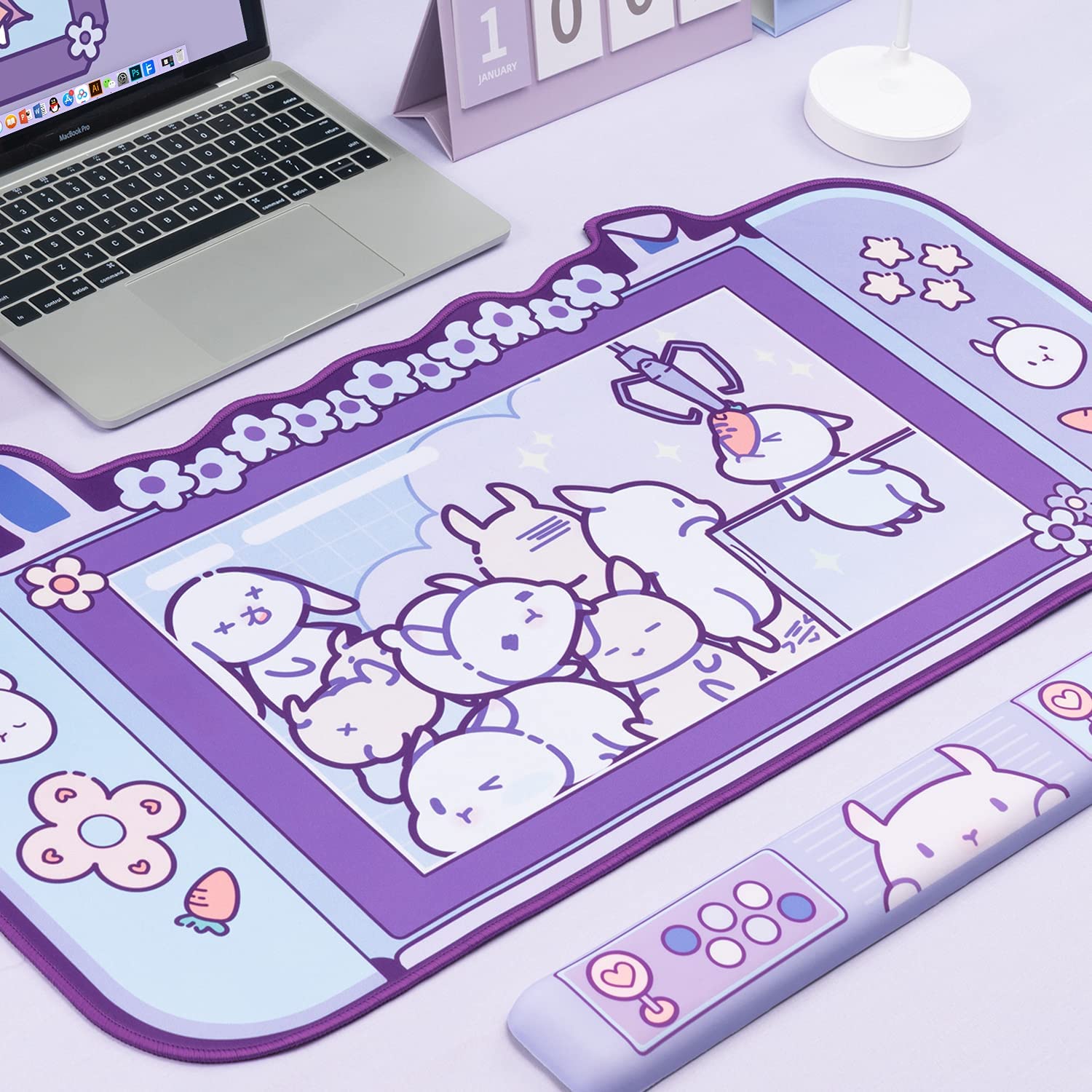 Grand tapis de souris de jeu K - Gaming Accessories Kawaii avis et prix