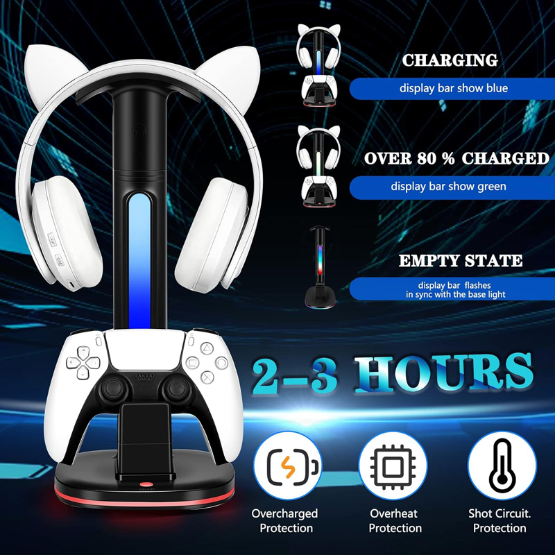 Station de charge de contrôleu - Headset Stand Rgb avis et prix