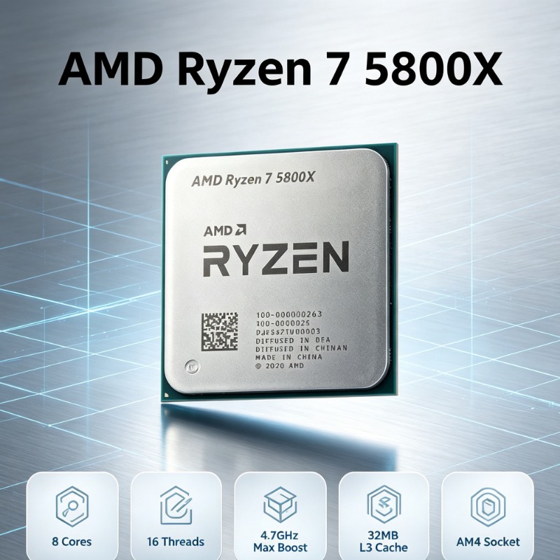 AMD Ryzen 7 5800X pour cartes  - Amd Cpu Ryzen 7 avis et prix